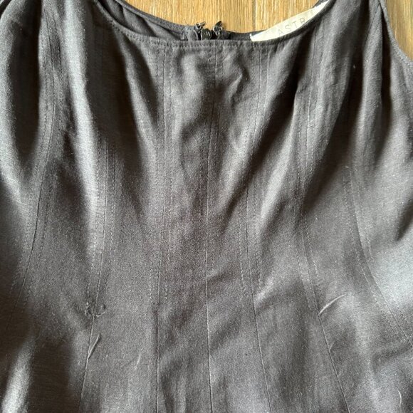 ASTR the label black linen blend fit and flare midi dress size small - Picture 5 of 11